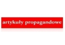 Artykuły propagandowe: urny wyborcze, flaga, godło, sukno, chorągiewki, proporczyk Warszawa