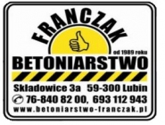 Betoniarstwo Zenon Franczak Lubin: sprzedaż wyrobów betonowych, kręgi studzienne, bloczki betonowe, obrzeża chodnikowe, ogrodzenia betonowe