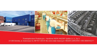 Indyk-Mazury Sp. z o.o. Ostróda: production of turkey meat, turkey slaughtering, processed turkey meat, turkey meat, turkey meat producers in Poland