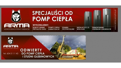 Arma Szczytno: kompleksowe instalacje z pompą ciepła, odwierty, węzeł ciepła, instalacje CO, ogrzewanie podłogowe