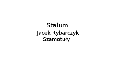 Stalum: obróbka metali żelaznych, obróbka metali nieżelaznych, konstrukcje kwasoodporne, urządzenia dla przemysłu spożywczego Szamotuły